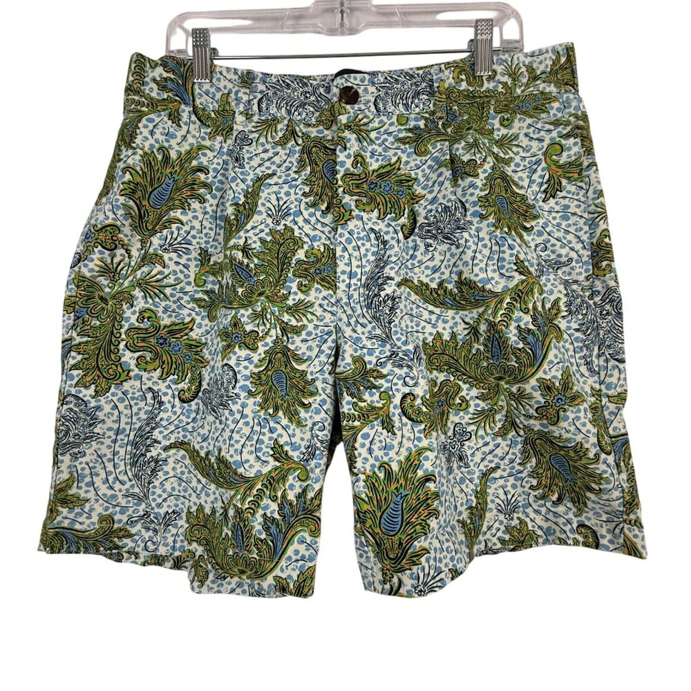 Houston‎ White Shorts Mens 36 Floral Paisley Pattern Target Summer Casual